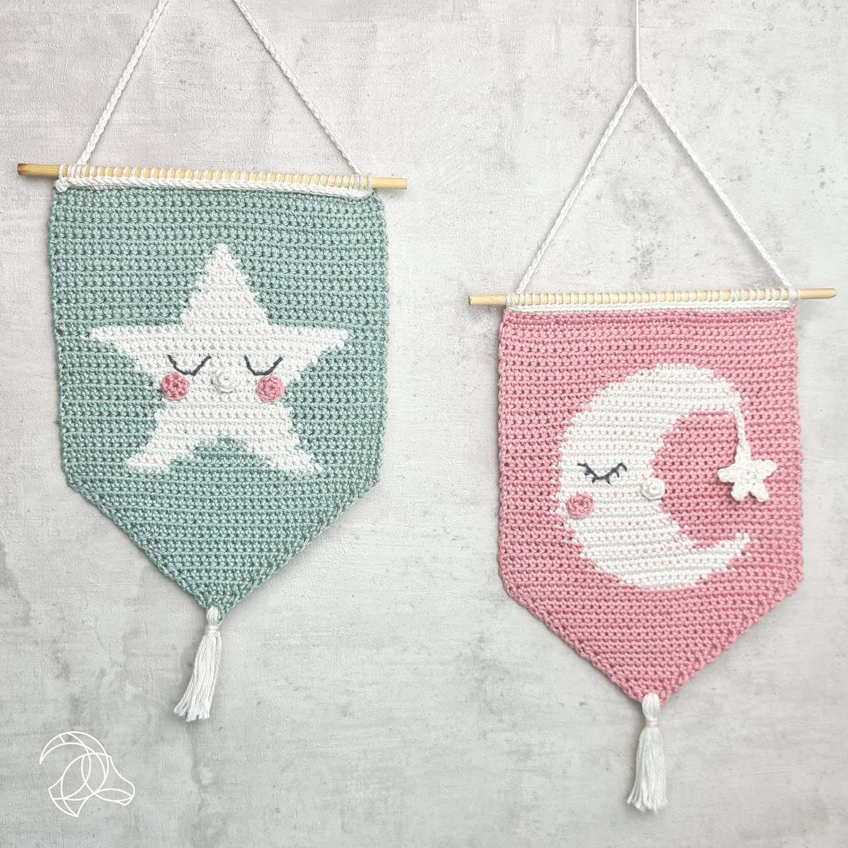 Wimpel Mond - Häkelset - derdealer.ch