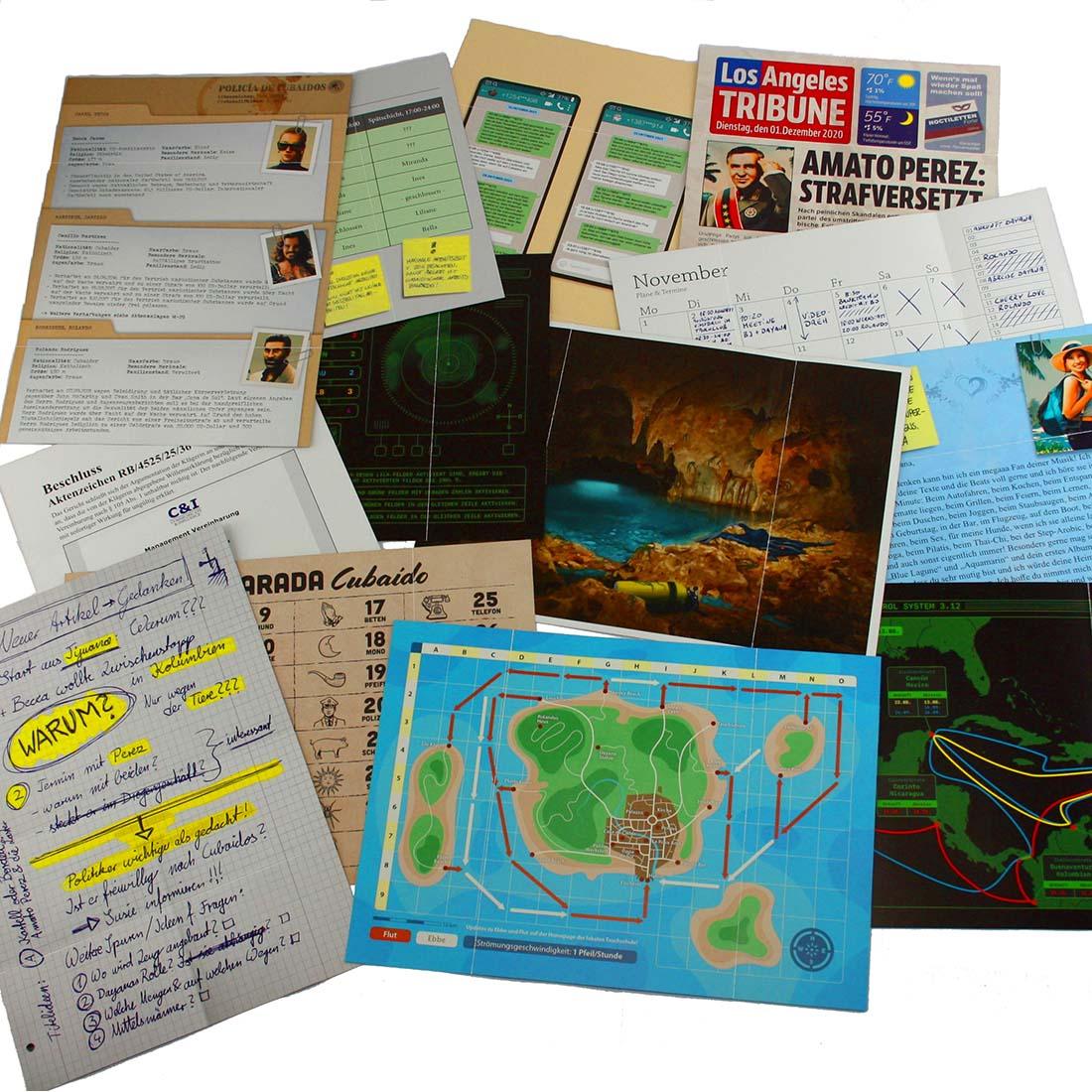 Krimispiel: Tiefenrausch. investigativer Thriller für 5 Personen