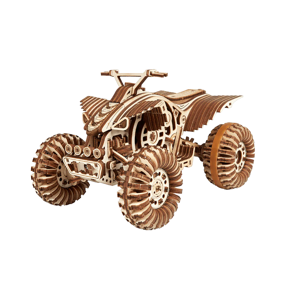Holzmodell Wood Trick Raptor Quad Bike 3D Holzbausatz