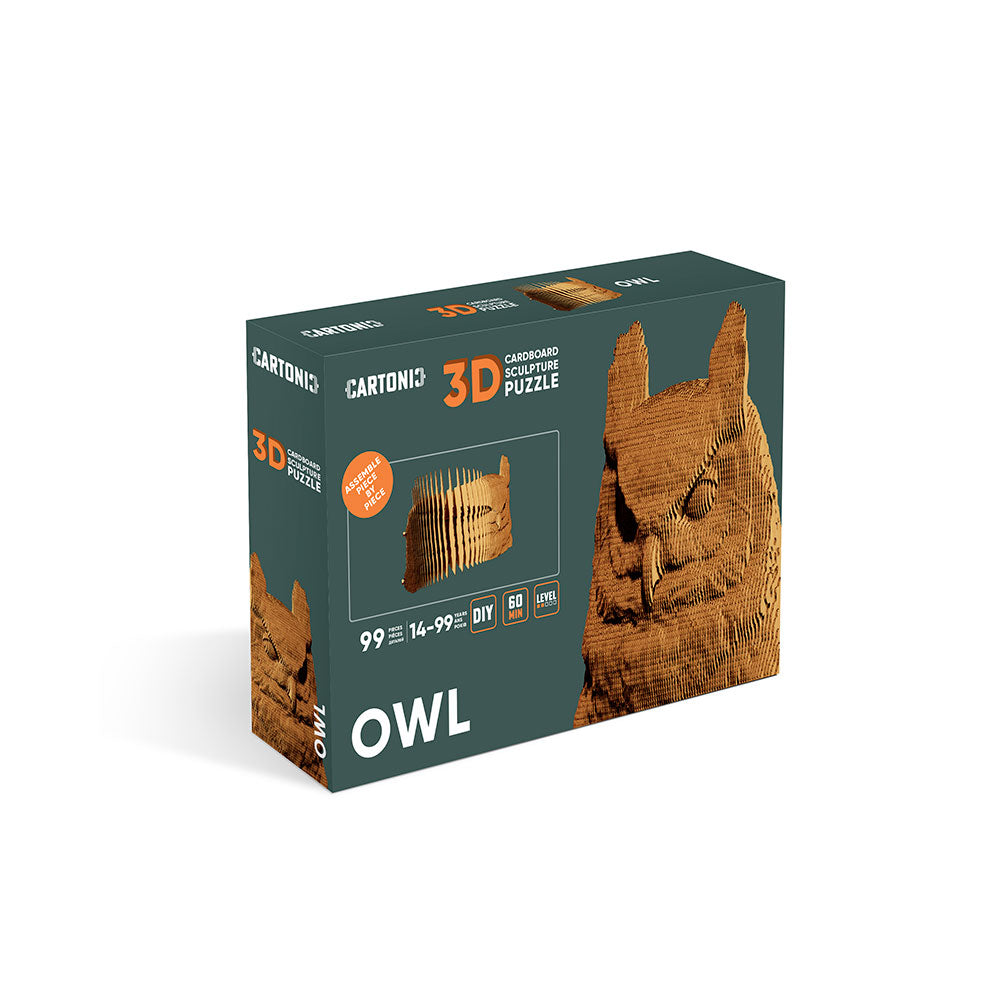 Eule - 3D Modell aus Karton