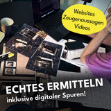 Digitale Spuren mit Videos und Websites im Krimispiel Mord in der vierten Etage