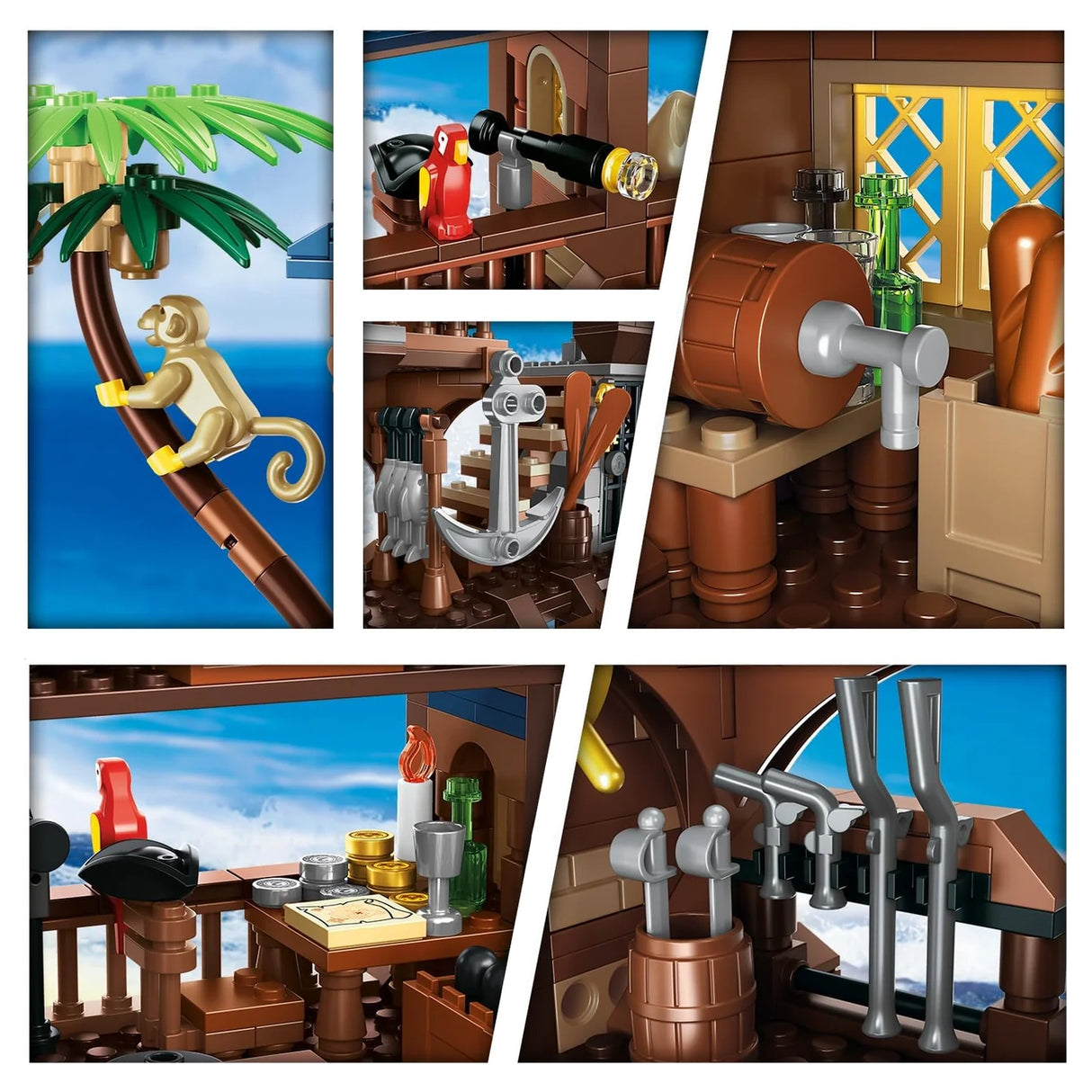 3-in-1 Piratenwelt - Klemmbausteine