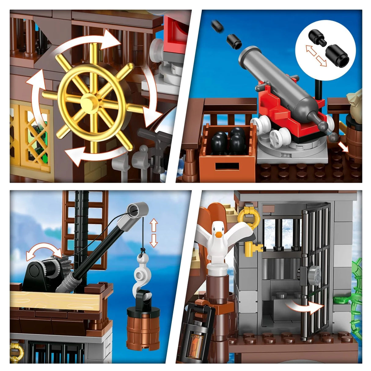 3-in-1 Piratenwelt - Klemmbausteine