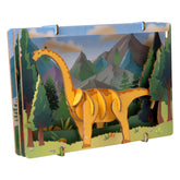 Brontosaurus - 3D Holzmodell