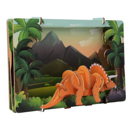 Tricératops - Modèle 3D en bois