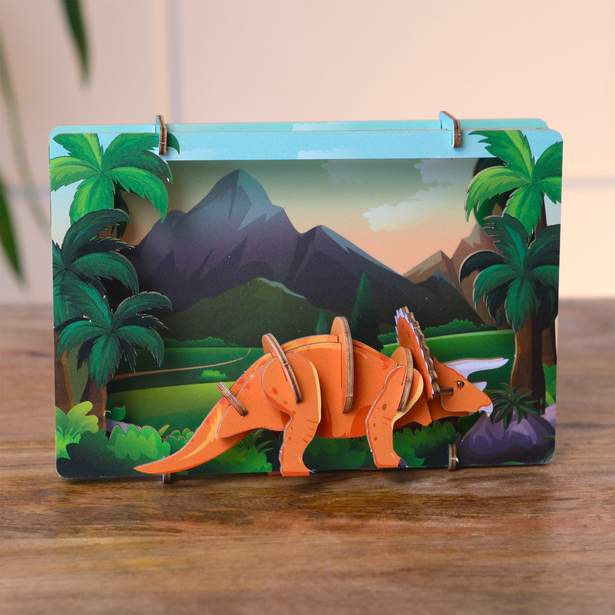 Tricératops - Modèle 3D en bois