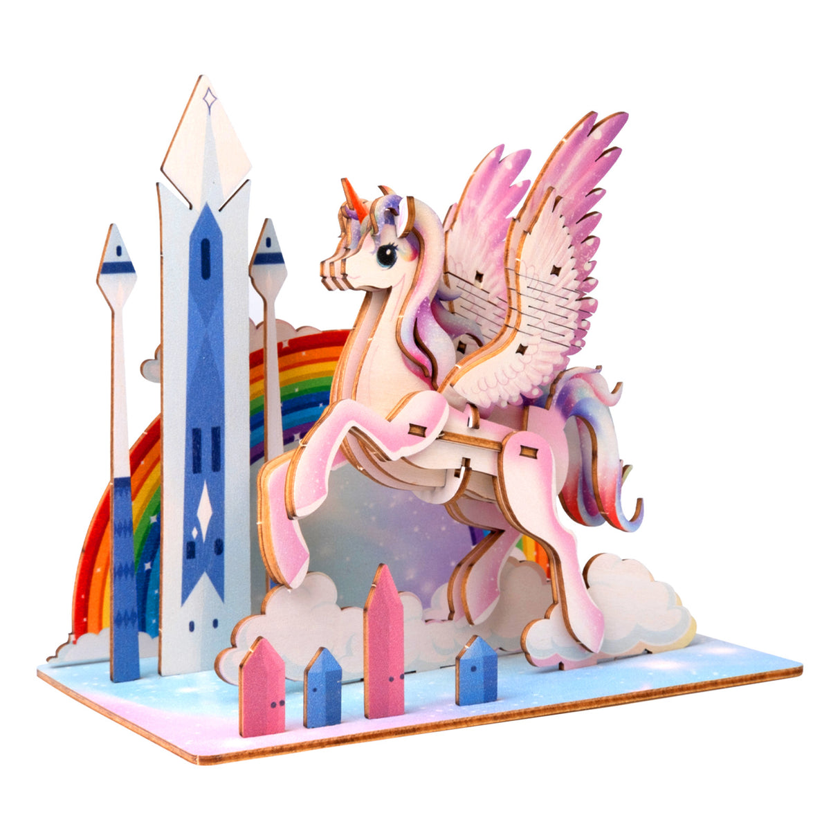 Einhorn - 3D Holzmodell
