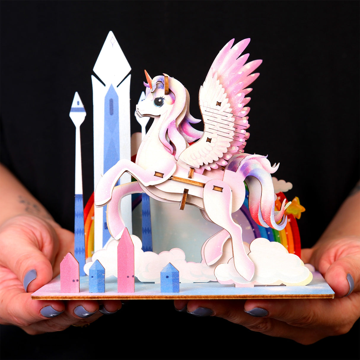 Einhorn - 3D Holzmodell