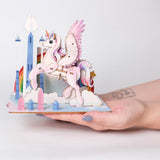 Einhorn - 3D Holzmodell
