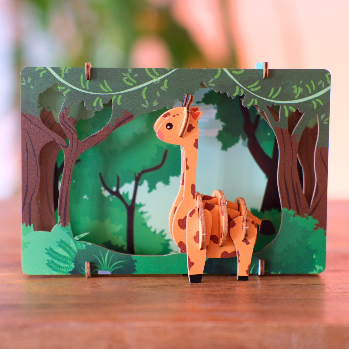 Girafe - Modèle 3D en bois