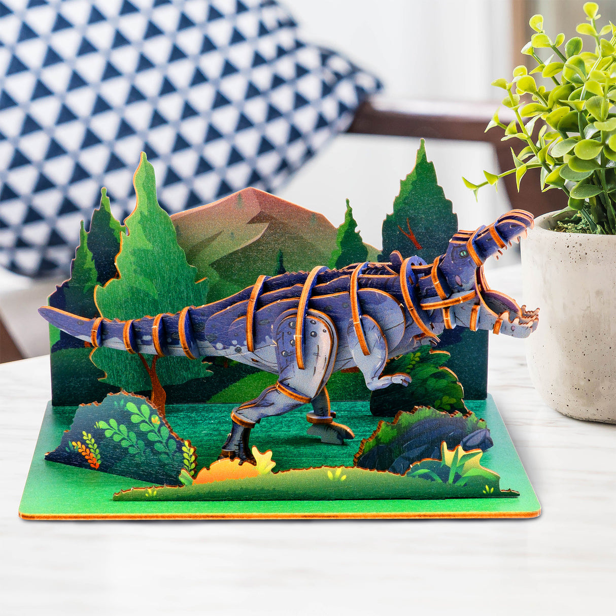 T-Rex - Modèle 3D en bois