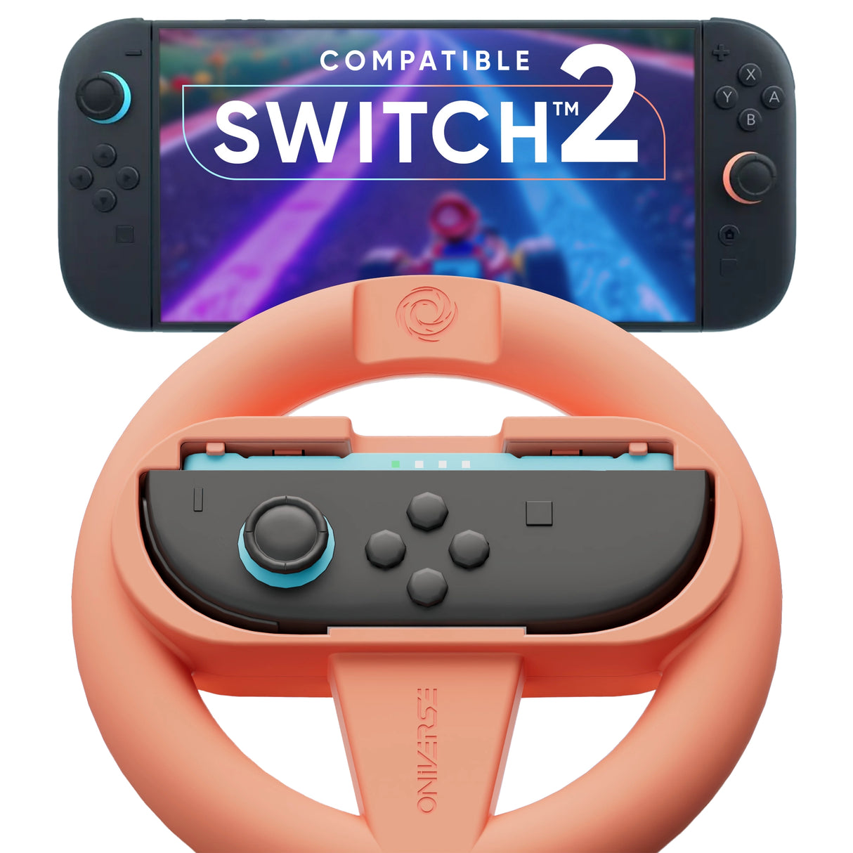 2er-Set Racing-Lenkräder für Nintendo Switch™ & Switch 2™ - Gaming-Zubehör