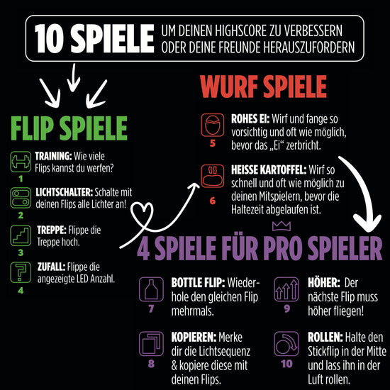 Stickflip - Stickflip - ChuckaRubba Flip, Catch, Levelup - Wurfspielzeug