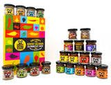 Crazy Bastard Sauce Chili Lover's Adventskalender mit 24 Mini-Gläsern Hot Sauce und Chili-Gewürzen