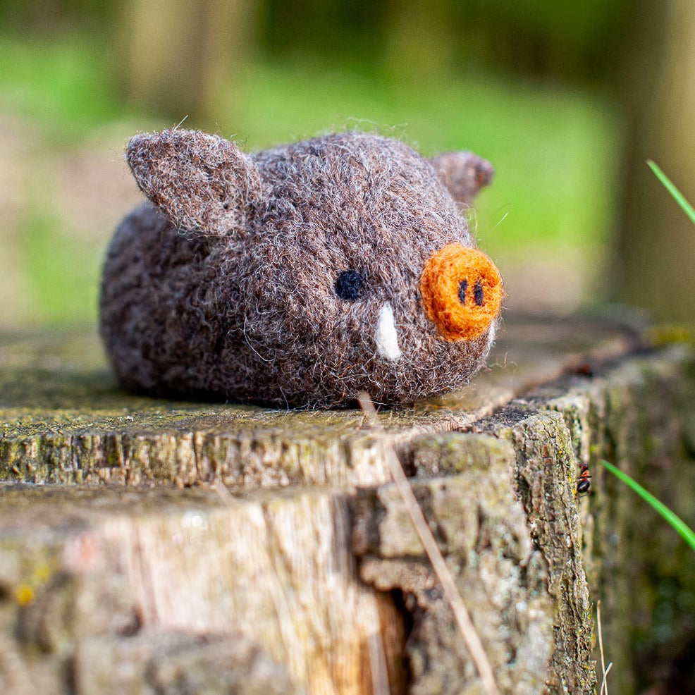 Wildschwein - Bastelset Filz