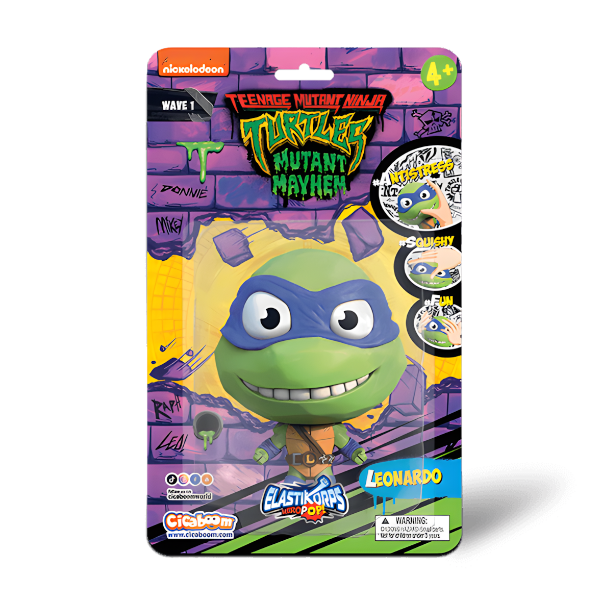 HeroPop Teenage Mutant Ninja Turtles - Leonardo (10 cm) - Verformbare Figur