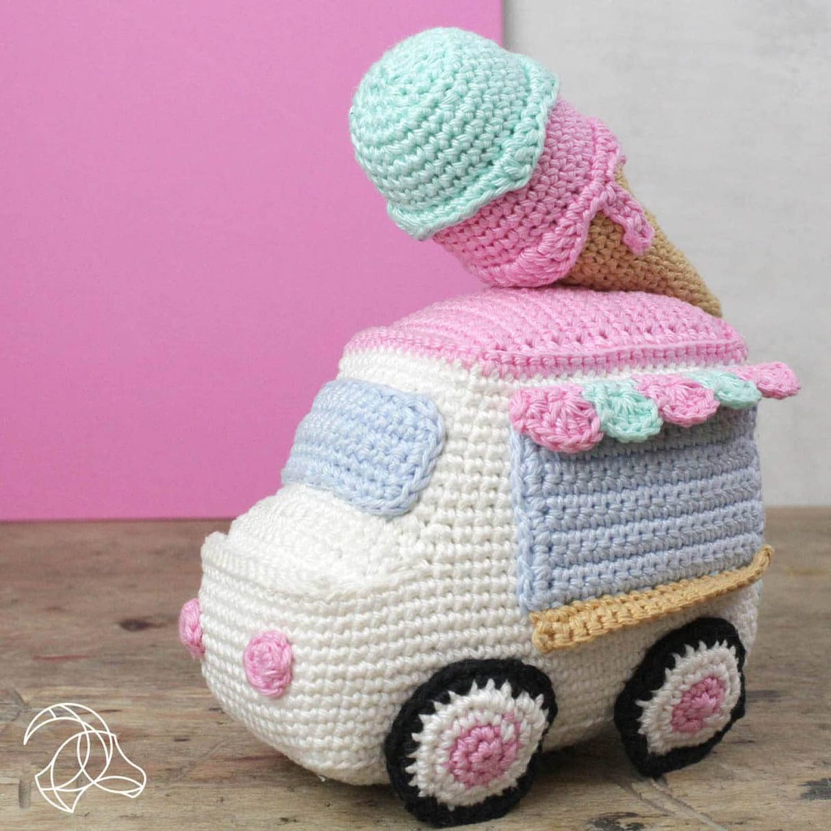 Chariot à glaces - ensemble au crochet
