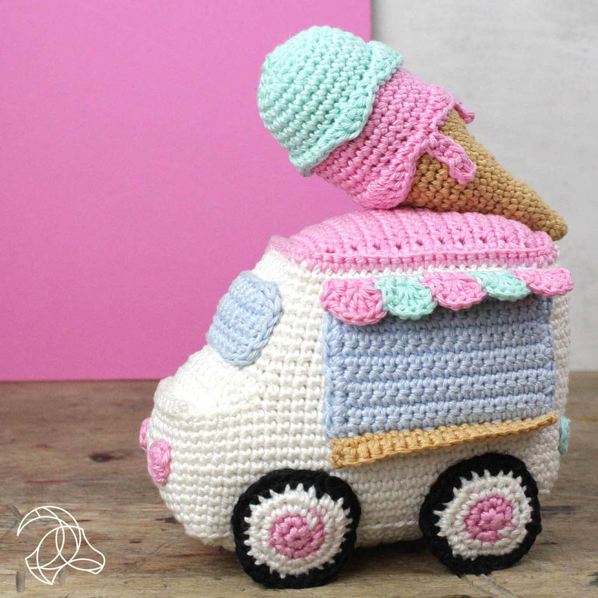 Chariot à glaces - ensemble au crochet