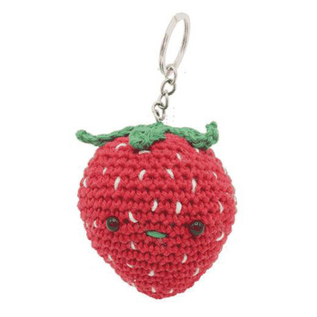 Taschenanhänger Erdbeere - Häkelset