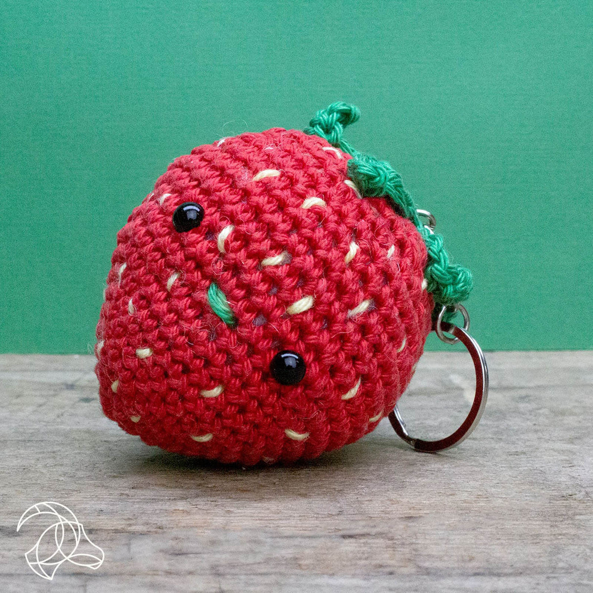 Bijou de sac fraise - set au crochet
