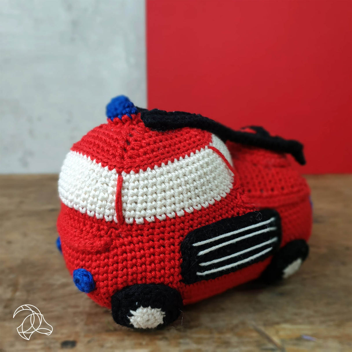 Camion de pompier - kit au crochet