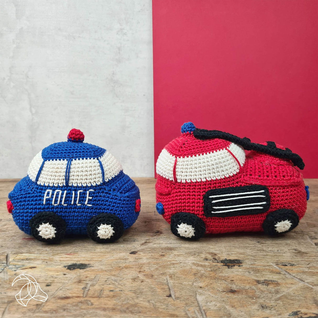 Camion de pompier - kit au crochet