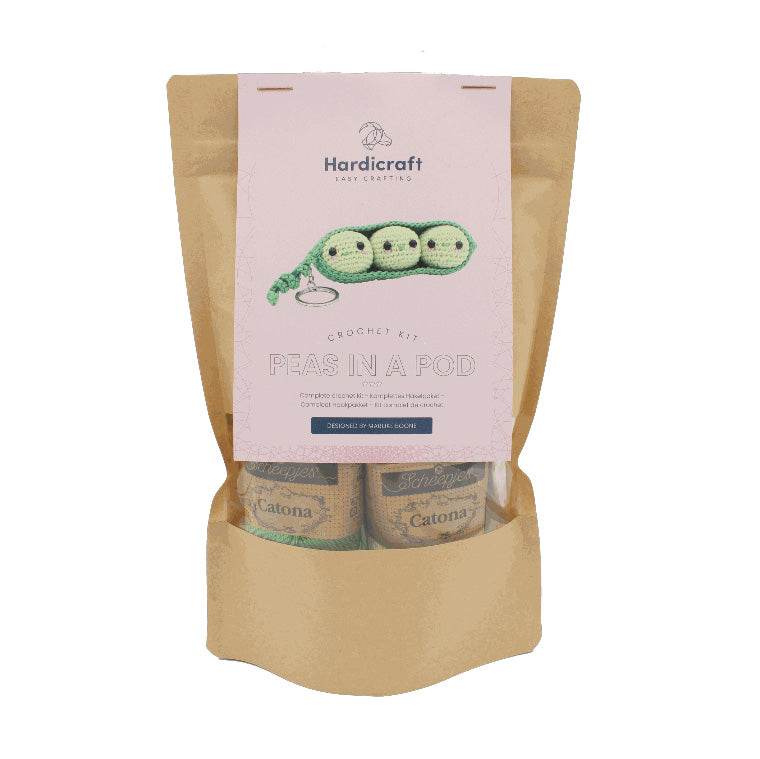 Taschenanhänger Erbsen - Häkelset