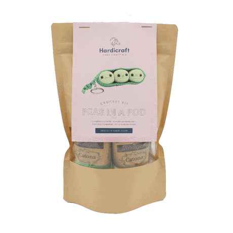 Taschenanhänger Erbsen - Häkelset