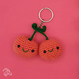 Bijou de sac cerise - set au crochet