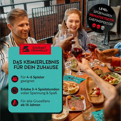 Le liège éclate de mort - dîner du crime
