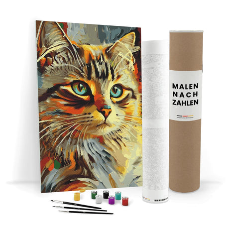 Katzenportrait - Malen nach Zahlen