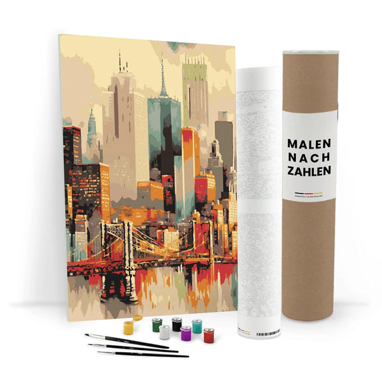 ZenPainting - New York Spiegelbild im East River - Malen nach Zahlen