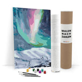 Polarlichter (Aurora Borealis) - Malen nach Zahlen