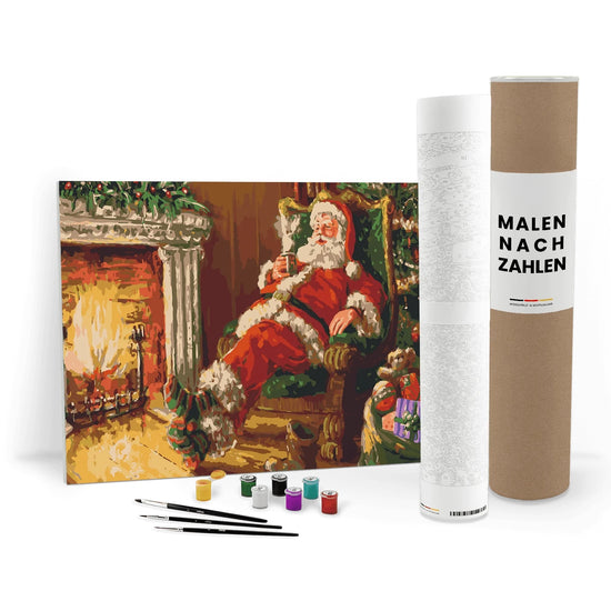 ZenPainting - Santas wohlverdiente Pause - Malen nach Zahlen