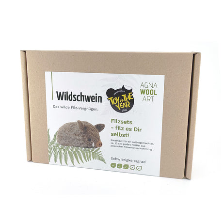 Wildschwein - Bastelset Filz