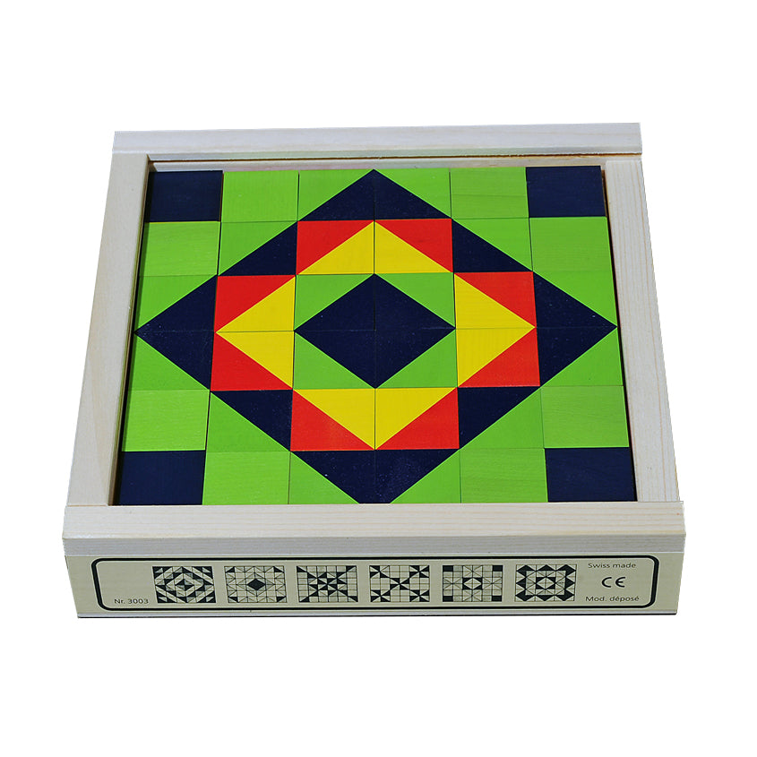 Mosaikwürfel (36 Würfel) - Holzspielzeug