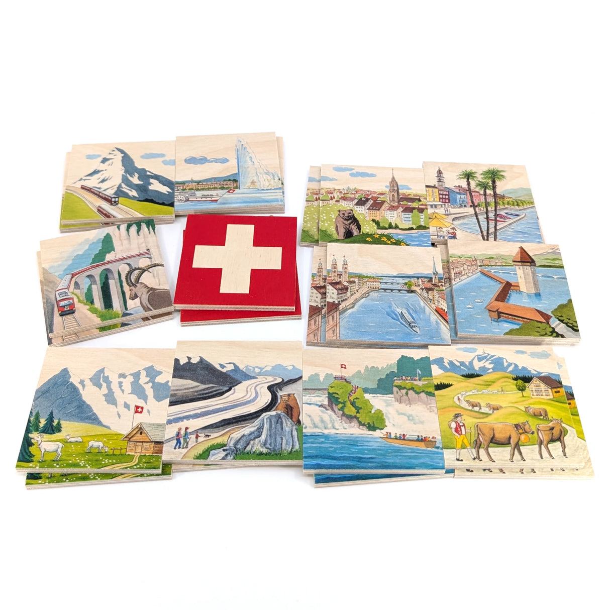 Memo Schweiz (klein) - Memory Spiel