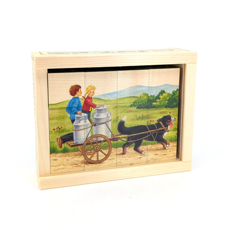 Bauernhof (12 Würfel) - Würfelpuzzle