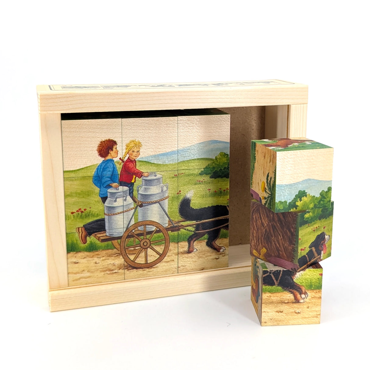 Bauernhof (12 Würfel) - Würfelpuzzle