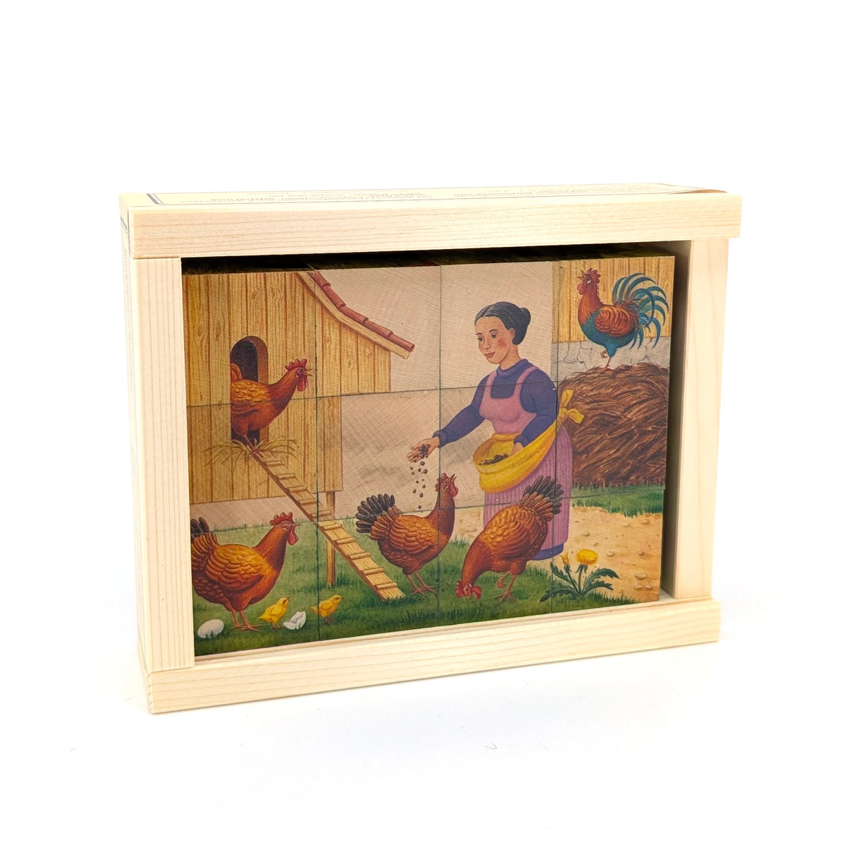 Bauernhof (12 Würfel) - Würfelpuzzle