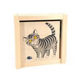 Haustiere (9 Würfel) - Würfelpuzzle