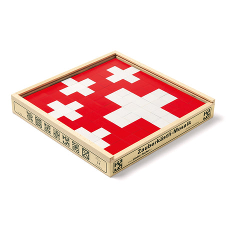 Mosaik "Zauberkästli" (100 Würfel) - Holzspielzeug
