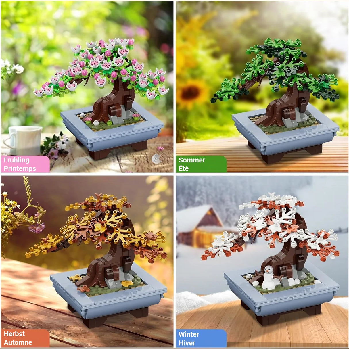 Bonsai 4 Jahreszeiten - Klemmbausteine