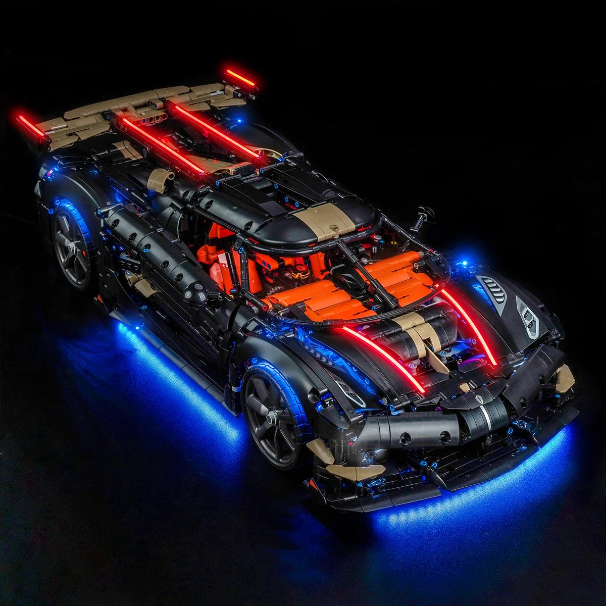 LED Licht Set für LEGO Koenigsegg Sadair's Spear Hypercar (42232) inkl. Fernbedienung