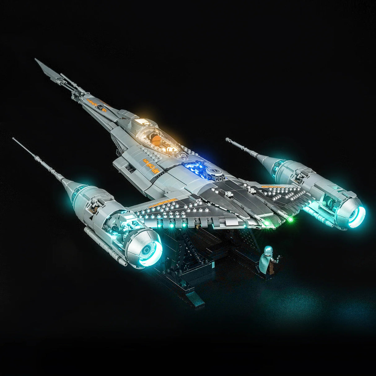 LED Licht Set für LEGO Star Wars: N-1 Starfighter des Mandalorianers (75442) inkl. Fernbedienung