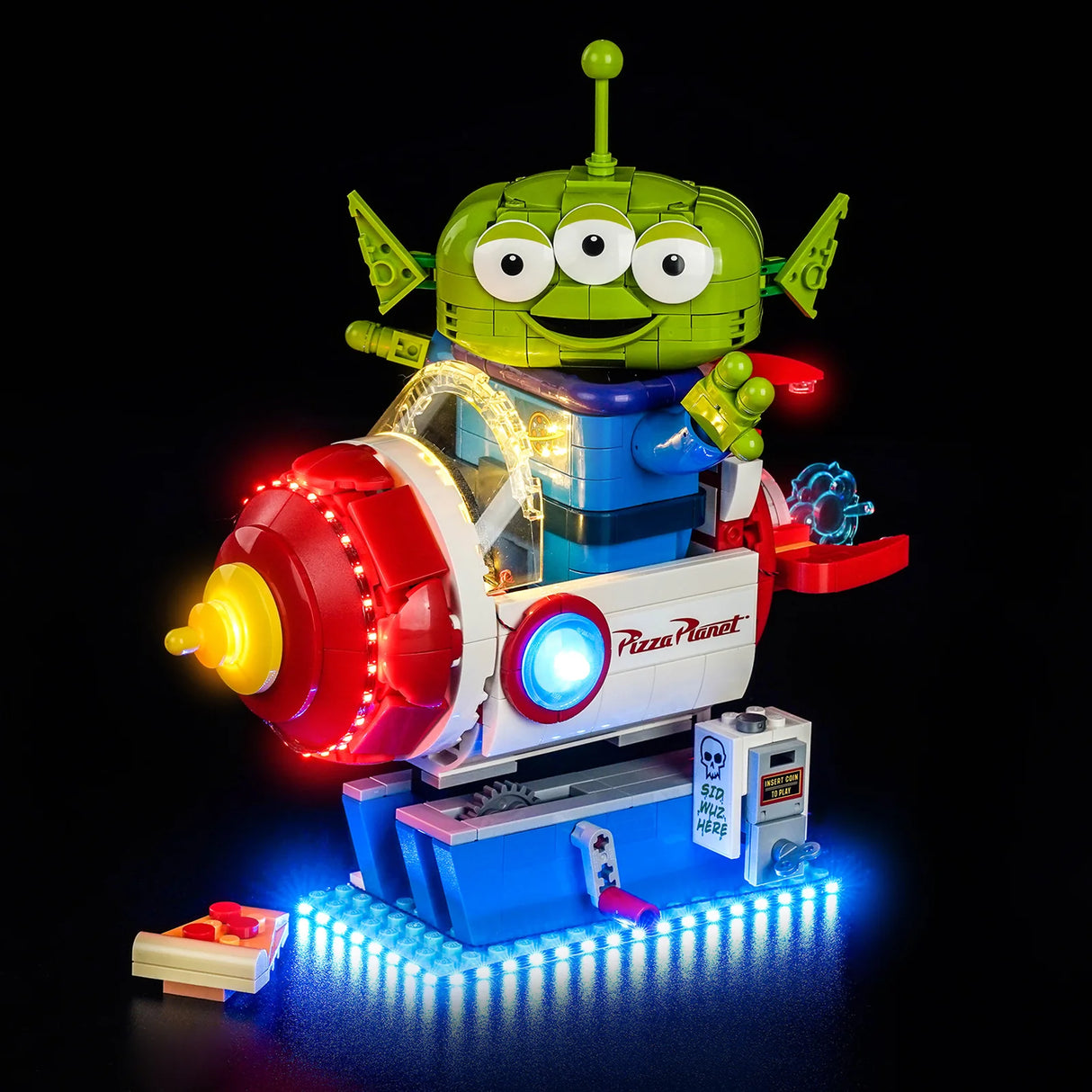 LED Licht Set für LEGO Toy Story: Alien mit Pizza Planet Raketenfahrt (43307) inkl. Fernbedienung
