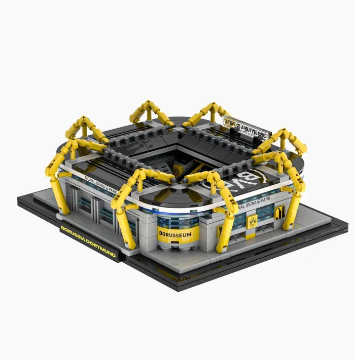 Signal Iduna Park Klemmbausteine mit Borusseum-Fassade