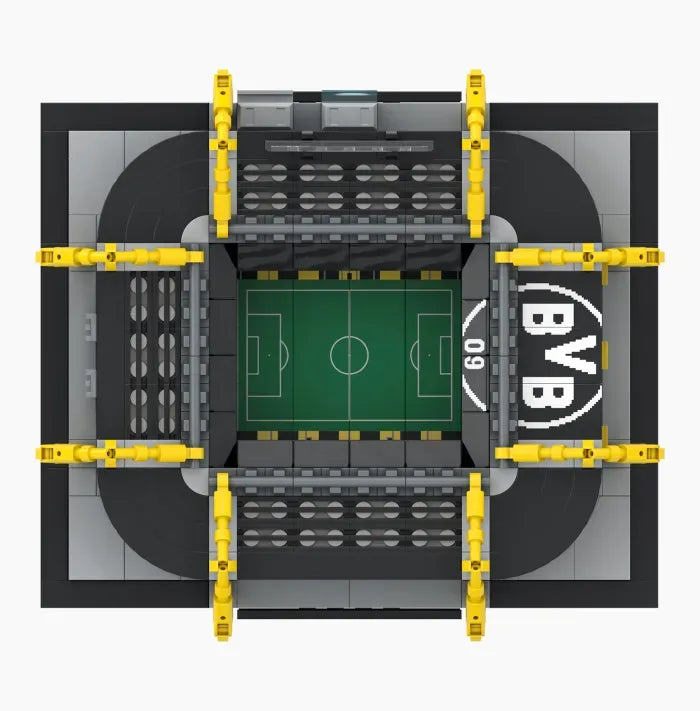 BVB-Stadion aus Klemmbausteinen von oben
