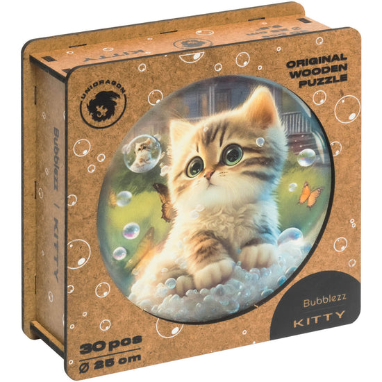 Unidragon - Bubblezz Kätzchen (30 Teile) - Holzpuzzle für Kinder