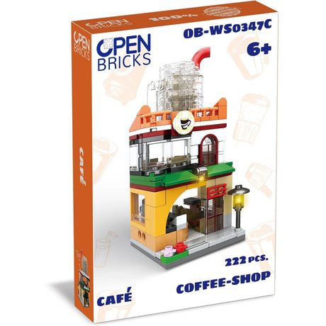 Open Bricks Klemmbaustein Set Café mit 222 Teilen in der Produktverpackung